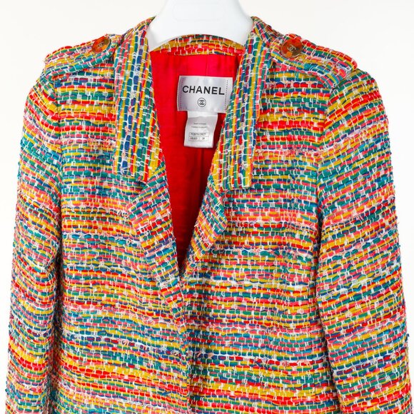 Chanel Resort 2016 Multicolour-Tweed Single-Button Blazer - Picture 3 of 12